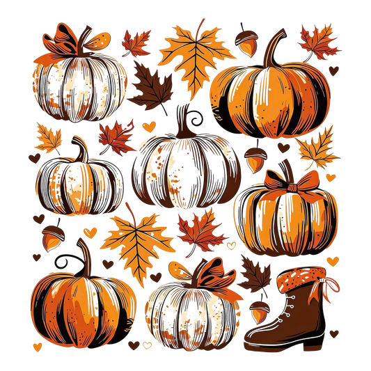 Fall pumpkin Boots