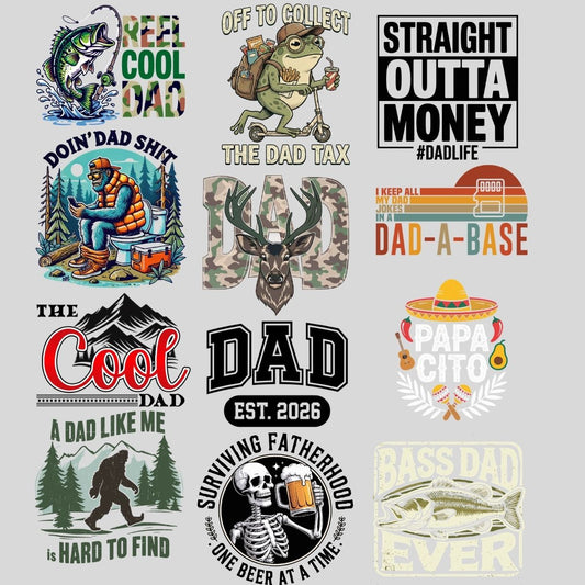 Father's day  Premade DTF Gangsheet.