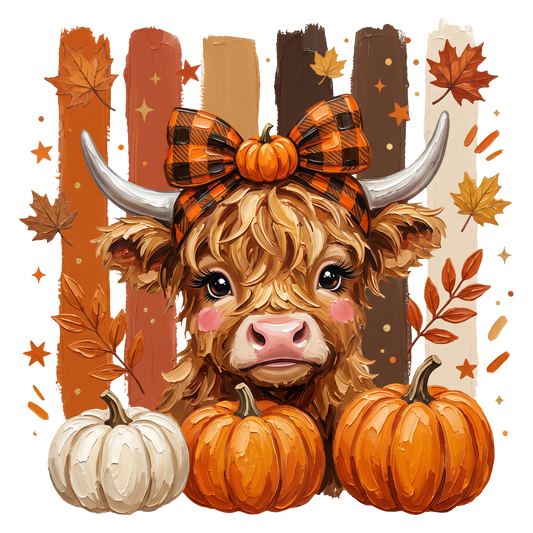 Fall Highland Cow Western