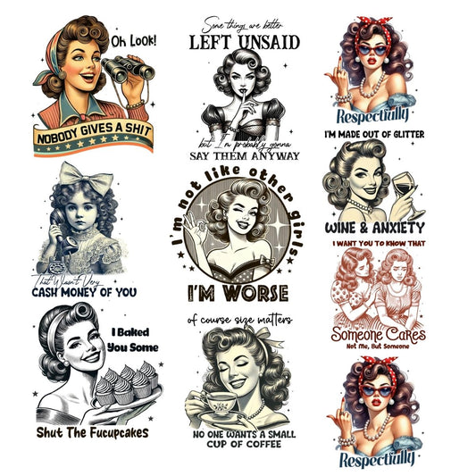 Funny Sassy Girl DTF gangsheet