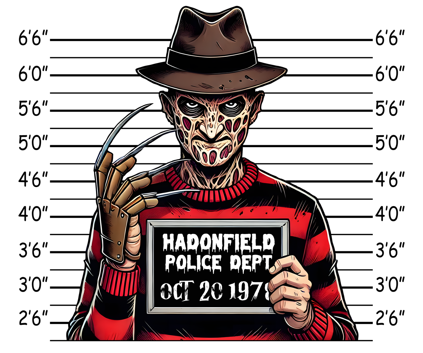 Freddy Krueger Mugshot
