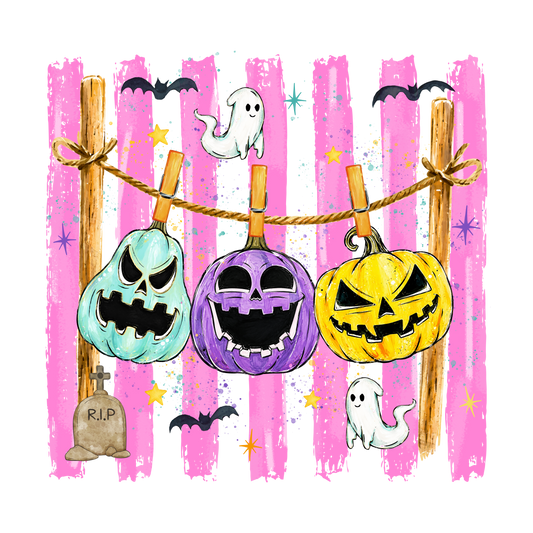 Preppy Halloween Pumpkins