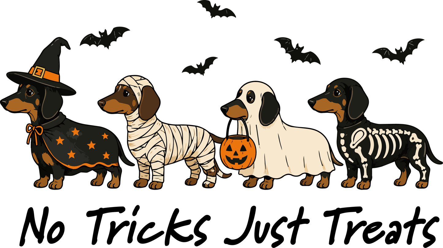 No Tricks Just Treats Dachshunds