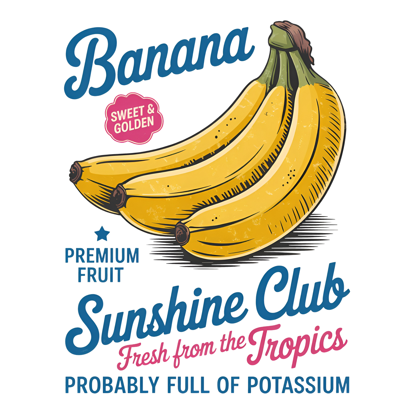 Retro Banana Sunshine Club