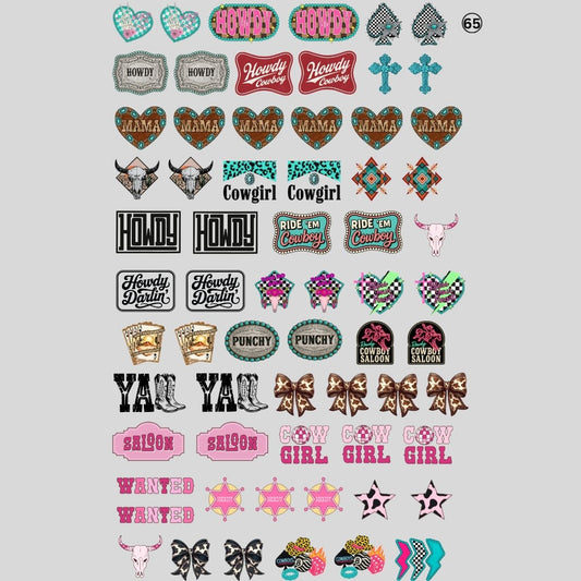 Western Hat DTF 60 Transfers Ready to Press