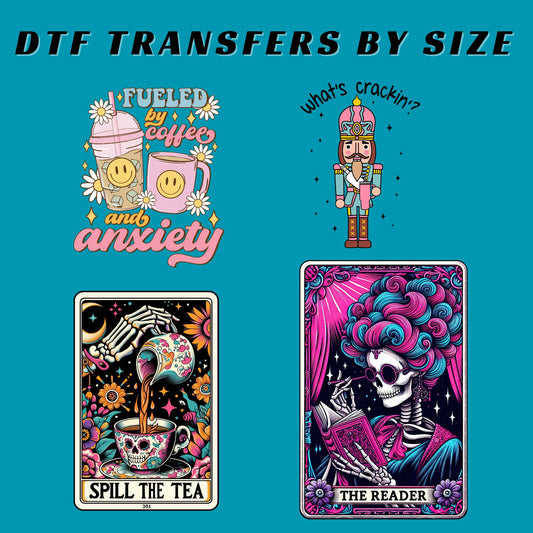 DTF Transfers By Size